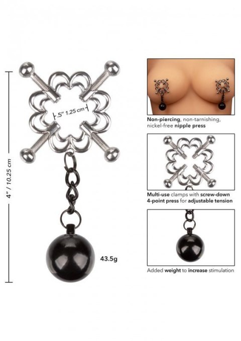 4-Point Weighted Nipple Press Metal Boss of toys