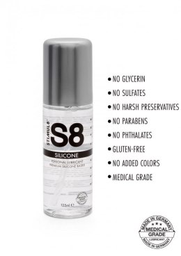 S8 Premium Silicone Lube 125ml Original Boss of toys