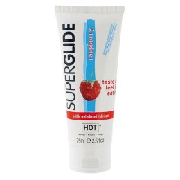 Żel-HOT Superglide RASPBERRY- 75ml edible lubricant waterbased Boss of toys
