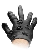 Silicone Stimulation Glove - Black Boss of toys
