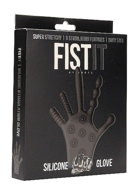 Silicone Stimulation Glove - Black Boss of toys