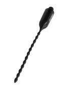 E-Stimulation Vibrating Urethral Sounding Plug - Black Boss of toys