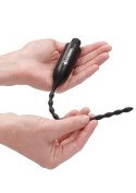 E-Stimulation Vibrating Urethral Sounding Plug - Black Boss of toys