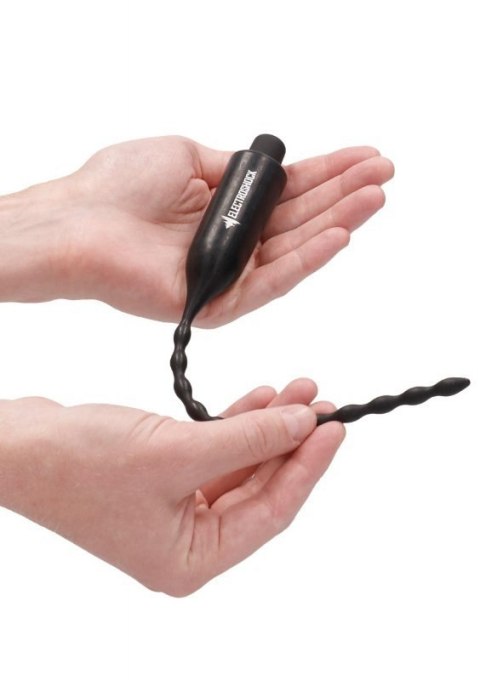 E-Stimulation Vibrating Urethral Sounding Plug - Black Boss of toys