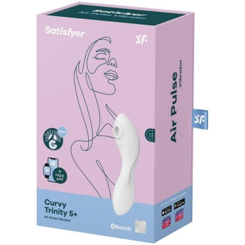 Stymulator-Curvy Trinity 5 Connect App (White) Boss of toys