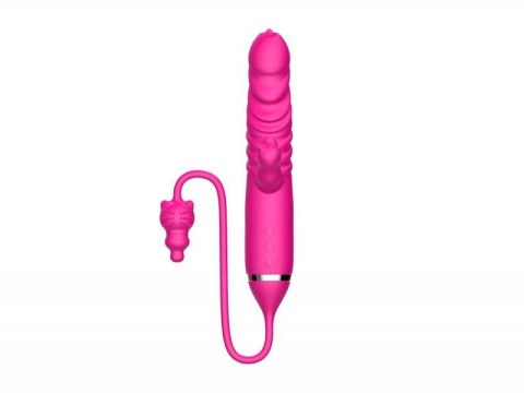 Tongue licking Triple Stimulation Thrusting Vibrator Boss of toys