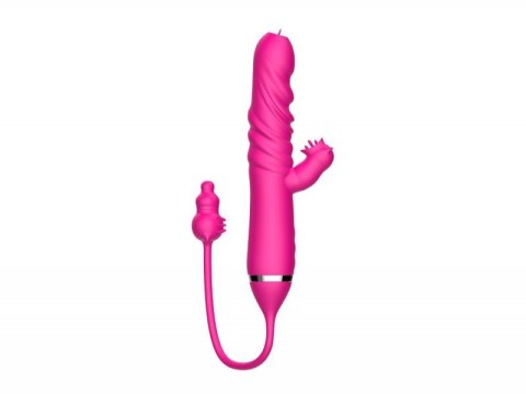 Tongue licking Triple Stimulation Thrusting Vibrator Boss of toys