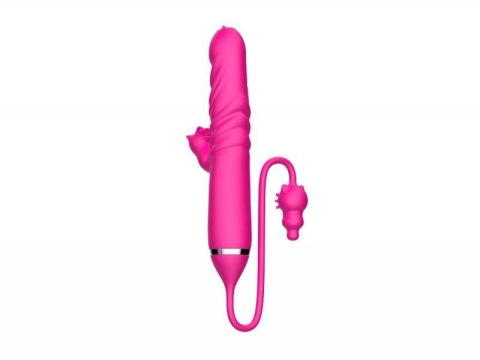 Tongue licking Triple Stimulation Thrusting Vibrator Boss of toys