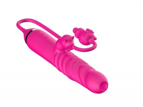Tongue licking Triple Stimulation Thrusting Vibrator Boss of toys