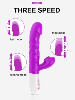 Wibrator- SiliconeTongue Vibrator, USB 10 Function Boss of toys