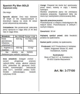 Supl.diety-Spain Fly Men- GOLD strong- 30ml Boss of toys