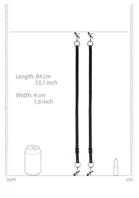 Labia Spreader with Clamps - Black Boss of toys