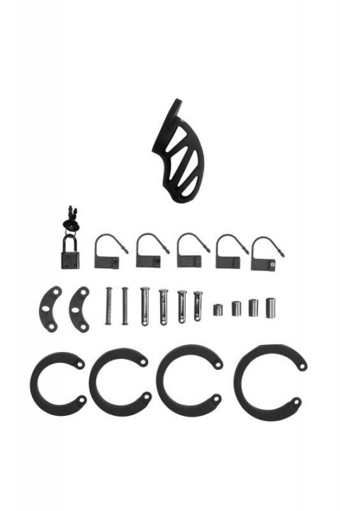 Model 24 - Chastity Cage - 3.5'' / 9 cm - Black Boss of toys