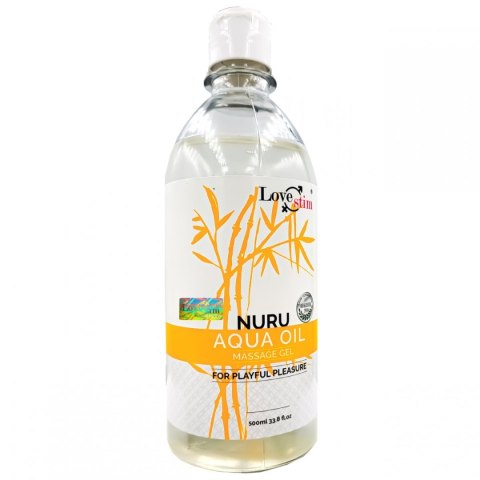 NURU AQUA OIL 500ml IDEALNY DO MASAŻU W DOMU LoveStim