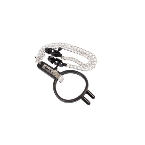 Humiliate Mouth Spreader with Nipple Clamps Boss of toys