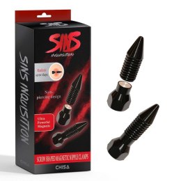 Screw Shaped Magnetic Nipple Clamps Boss of toys