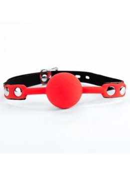 Red Silicone Ball Gag Leopard Boss of toys