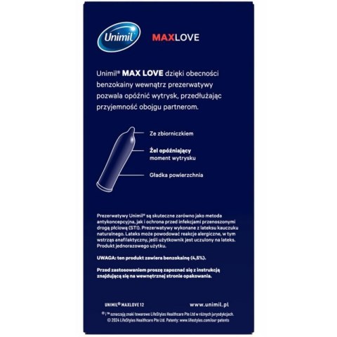 UNIMIL BOX 12 MAX LOVE TIME CONTROL Boss of toys