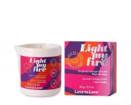 LIGHT MY FIRE - MASSAGE CANDLE - LOTUS FLOWER 65G / 2.2OZ. Boss of toys