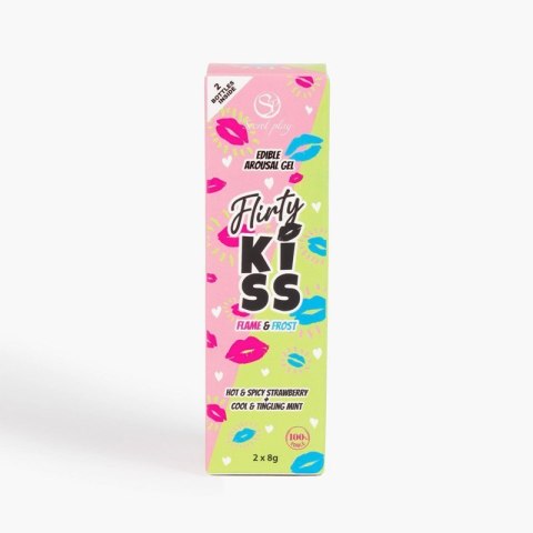FLIRTY KISS EDIBLE AROUSAL GEL - STRAWBERRY AND MINT Boss of toys