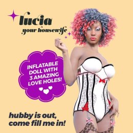 CRUSHIOUS LUCIA THE HOUSEWIFE EBONY INFLATABLE DOLL Boss of toys