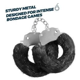 CRUSHIOUS SPANGLE METAL CUFFS WITH PLUSH BLACK Boss of toys