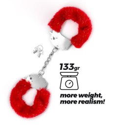 CRUSHIOUS SPANGLE METAL CUFFS WITH PLUSH RED Boss of toys