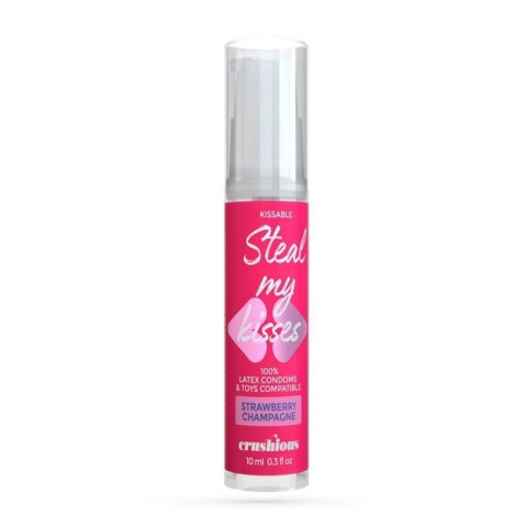 CRUSHIOUS STEAL MY KISSES STRAWBERRY CHAMPAGNE FLAVOUR LUBRICANT GEL 10ML Boss of toys