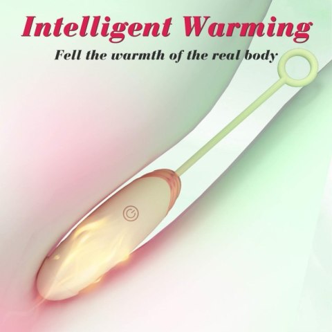 Vibrating Silicone Love EGG USB 7 vibration and thrust functions / Remote control Green Boss of toys