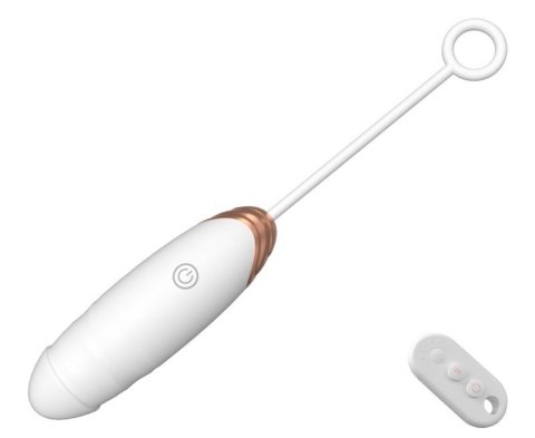 Vibrating Silicone Love EGG USB 7 vibration and thrust functions / Remote control White Boss of toys