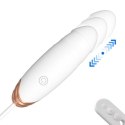 Vibrating Silicone Love EGG USB 7 vibration and thrust functions / Remote control White Boss of toys