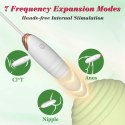 Vibrating Silicone Love EGG USB 7 vibration and thrust functions / Remote control White Boss of toys