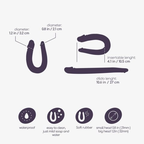 CRUSHIOUS DEEP DIVER DOUBLE DILDO WITH ANAL LUBRICANT 50ML PINK Boss of toys