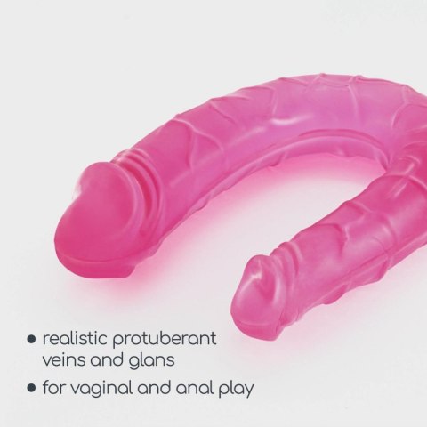 CRUSHIOUS DEEP DIVER DOUBLE DILDO WITH ANAL LUBRICANT 50ML PINK Boss of toys