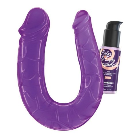 CRUSHIOUS DEEP DIVER DOUBLE DILDO WITH ANAL LUBRICANT 50ML PURPLE Boss of toys