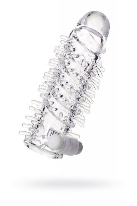 Sleeve TOYFA A-Toys Fril, with vibro bullet, TPR, transparent, 13,4 cm Boss of toys