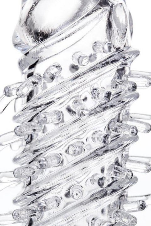 Sleeve TOYFA A-Toys Fril, with vibro bullet, TPR, transparent, 13,4 cm Boss of toys