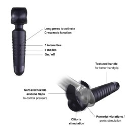 MAN.WAND EVO BLACK PLUM RECHARGEABLE MASTURBATOR Boss of toys