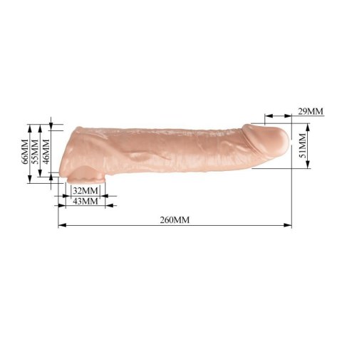 Pretty Love Extension Penis Sleeve with Modular Length Blocks - 26 cm Boss of toys