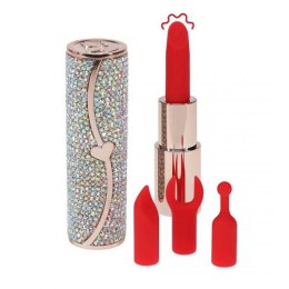 Sparkle - Lipstick Vibrator with 4 Attachments - Iridescent Boss of toys