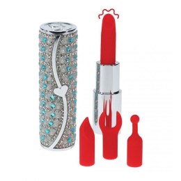 Tiffany - Lipstick Vibrator with 4 Attachments - Blue Boss of toys