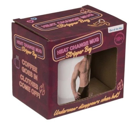Kubek striptis chłopak efekt termiczny 350ml kamikonka Boss of toys