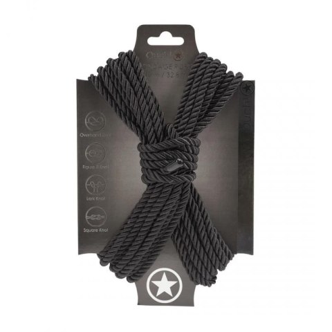Polyester Bondage Rope - 10 m - Black Boss of toys
