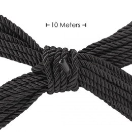 Polyester Bondage Rope - 10 m - Black Boss of toys