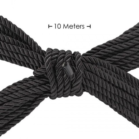 Polyester Bondage Rope - 10 m - Black Boss of toys