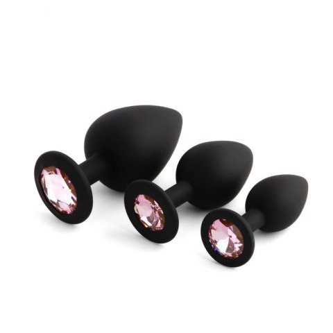 Jewellery - Silicone PLUG - SET Black Boss of toys