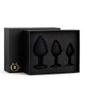 Jewellery - Silicone PLUG - SET Black Boss of toys