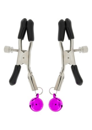 Metalowe zaciski na sutki z dzwoneczkami bdsm sex TOYJOY