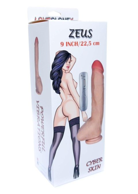 Dildo penis z cyberskóry naturalny 7trybów 25cm B - Series Real