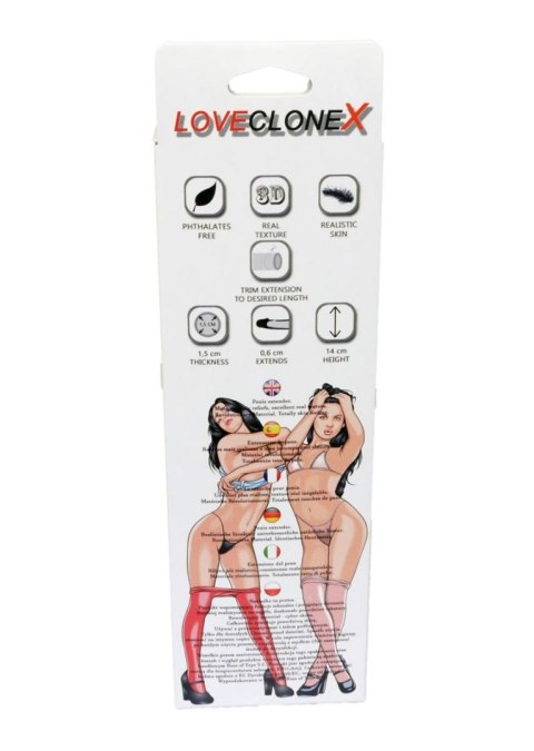 Wydłużająca sex nakładka z cyberskóry na penisa B - Series Real
